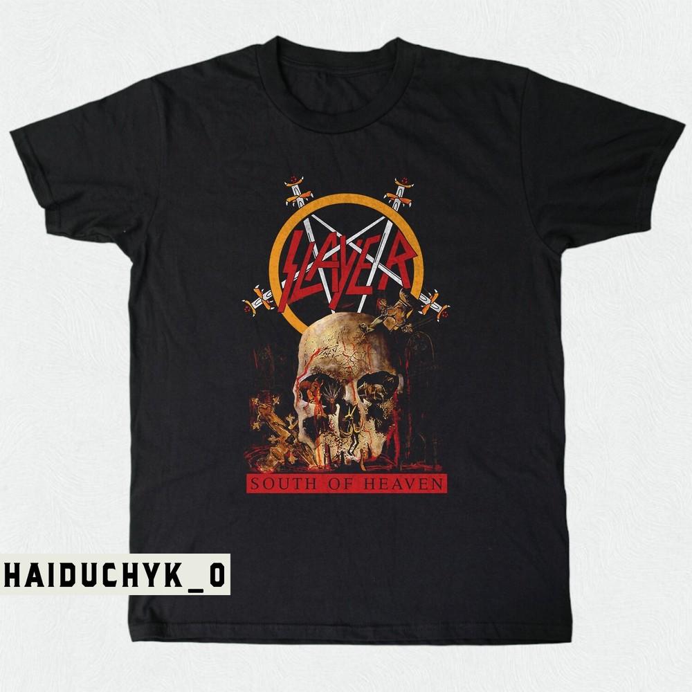 

Slayer Tee South of Heave Unisex Black T-shirt Size S-5XL Unisex T-Shirt XXXL