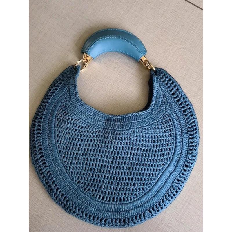 Women s Crescent Straw-Woven PU Leather Handbag - Fashionable Commuter Underarm Bag 351215 cm 3980₽
