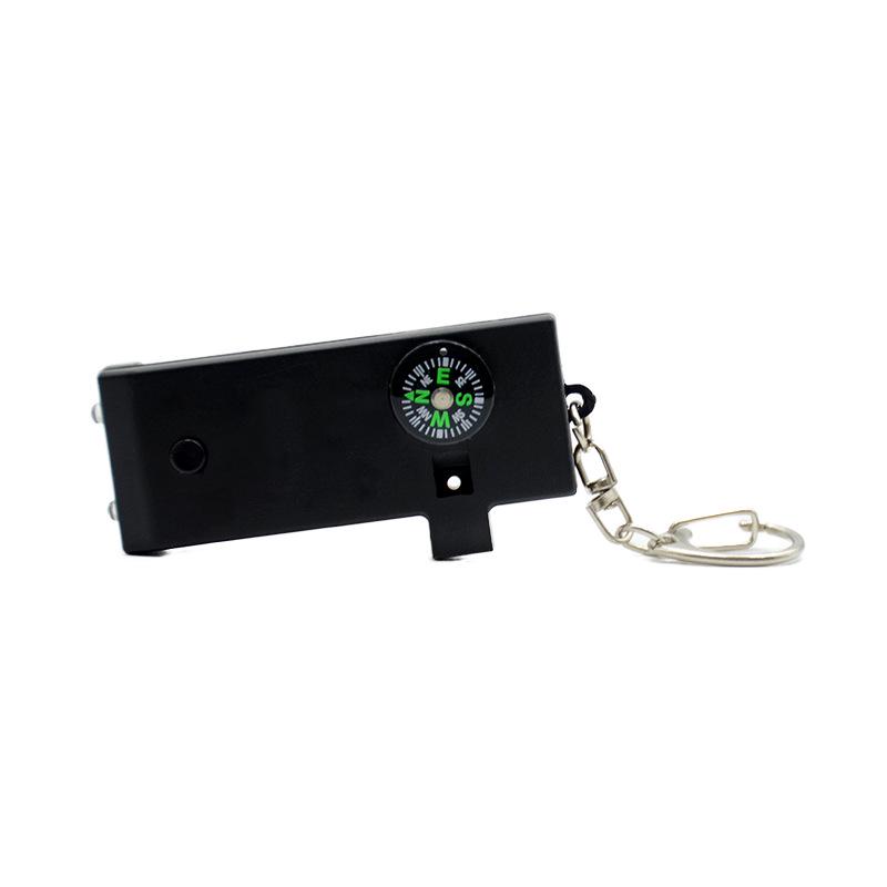 5-in-1 Survival Whistle: Outdoor LED Light, Compass & Telescope
