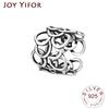 Xiaomi BFCLUB  Silver Color New Simple Vintage Circle Rings Retro Distressed Opening Handmade Ring Fashion Fine Jewelry