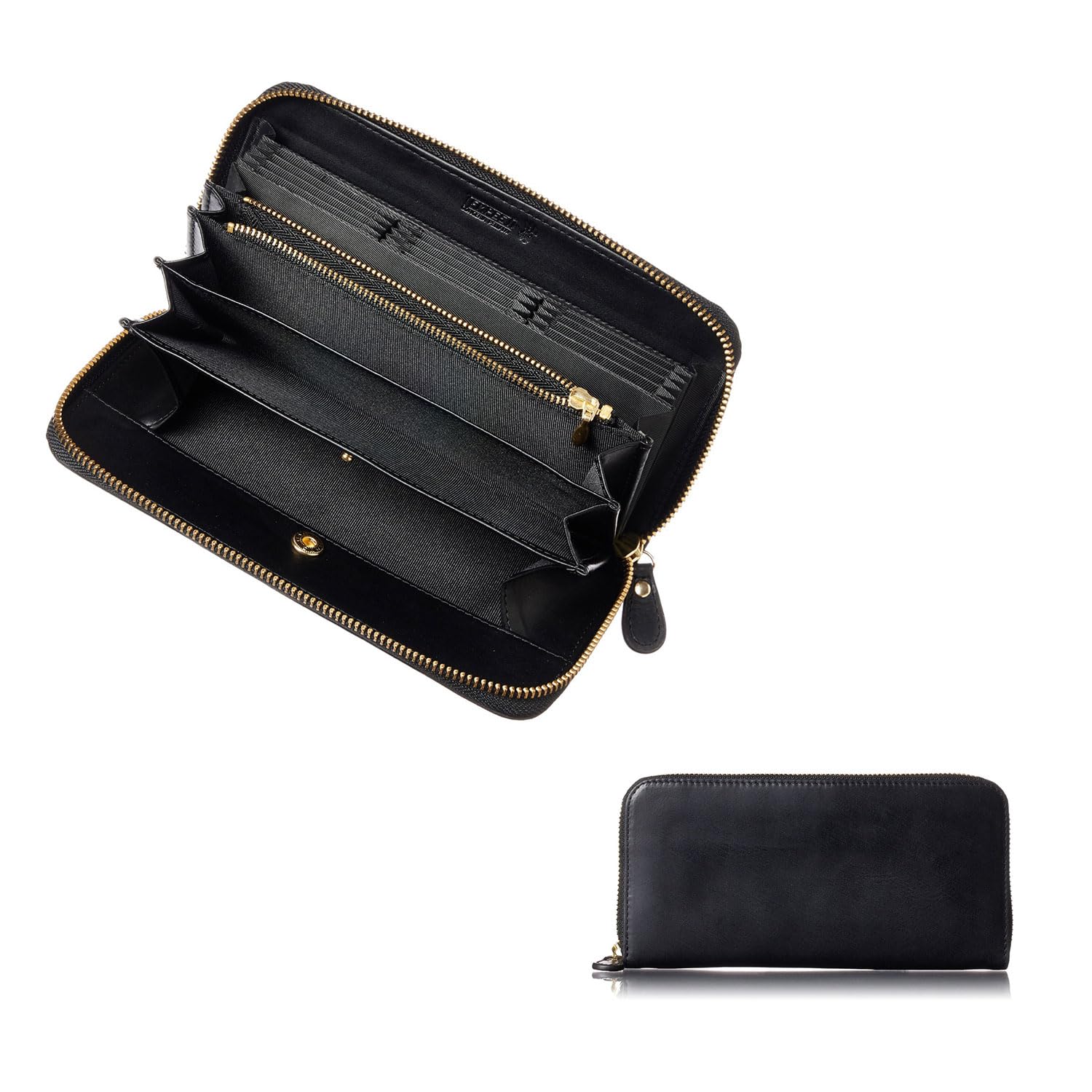 

Made in Italy by TEMPESTI Cowhide OSAKA LUX Long Wallet Easy to Use Card Vertical Storage Easy to Take Out Large Coin Purse Present Gift Boxed [VOICE]