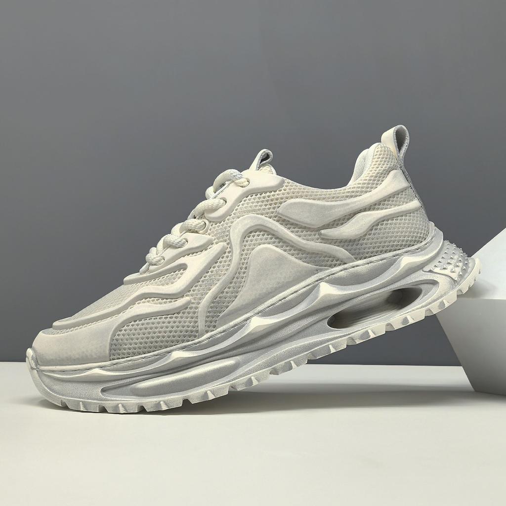 New ModelMen'S Summer Platform Sports Casual Shoes Versatile Mesh Men'S Shoes Breathable Increase Trend Dad Shoes Men