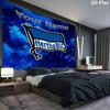 Hertha BSC Custom Name Wall Tapestry Aesthetic Wall Hanging Printed Fabric Blanket Decorative Tapestries for Bedroom Living Room Home Decor