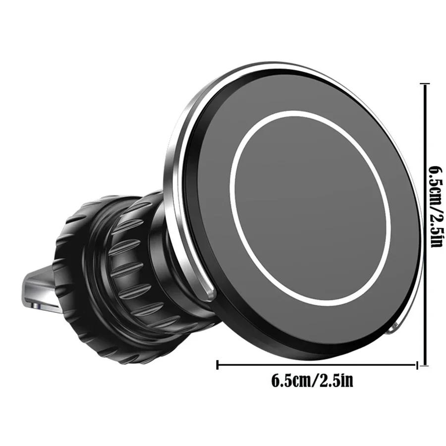 1PCS Magsafe Car Phone Holder,Powerful Magnetism Premium Quality Single-Hand Operation Metal Hook Magnetic Car Phone Mount NEW