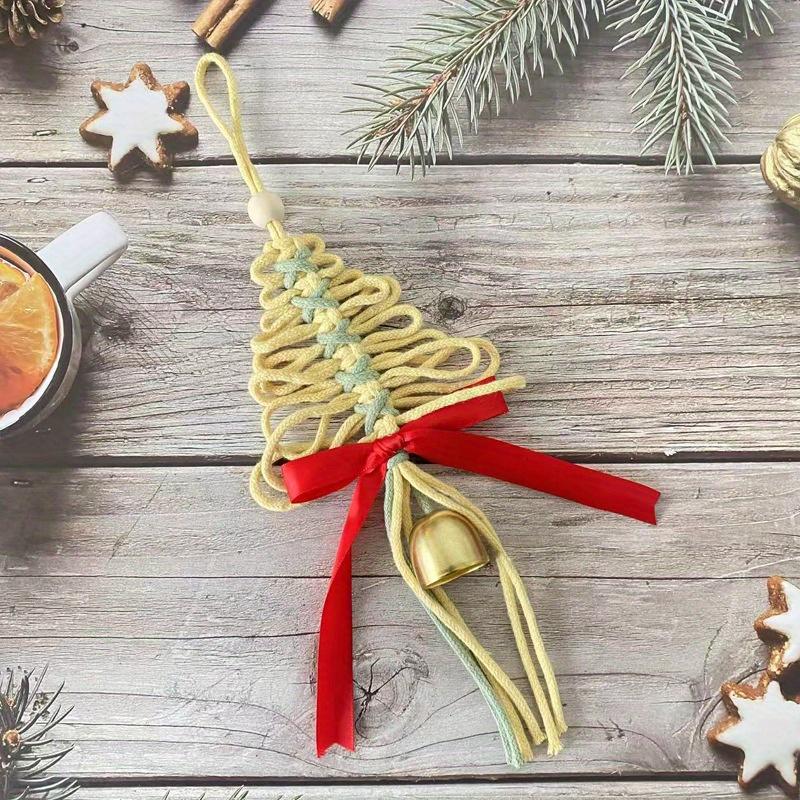 1Pc Handmade Woven Christmas Tree Ornaments Hanging Ornaments for Christmas Wedding Home Decoration Party Gifts Gifts for Friends