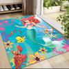 Mermaid Fantasy Underwater World Carpet Rug Soft Washable Antislip Home Living Room Sofa Mats Personalized Christmas Rug