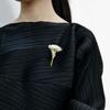 French Style Flower Insertable Brooch Vintage Metal Corsage Ornament Bouquet Brooch for Gift