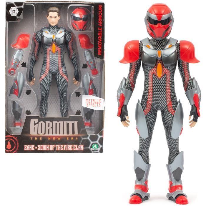 Figurine Articulée - GORMITI - Scion Avec Armure Modèle Feu - 27 Cm - À Partir De 4 Ans - GRV034