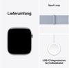 Apple Watch Series 10 GPS 46mm Aluminium Silber Sport Loop Blaue Wolke