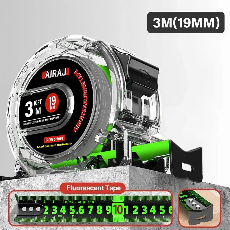 

AIRAJ 3-5-7.5 METER Fluorescent Tape Measure Precision Thickened Double-Sided Scale Waterproof and Wear-Resistant Measuring Tool
