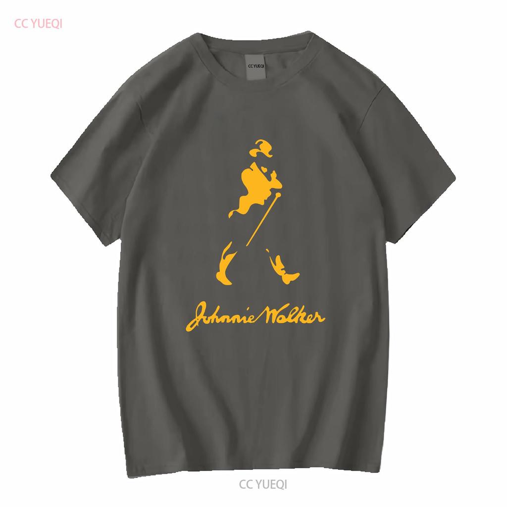 Maglietta Vintage Johnnie Walker Scotch Whiskey Black Classic TUTTE LE TAGLIE vintage Grafica Lavata Elasticizzata Casual Traspirante moda