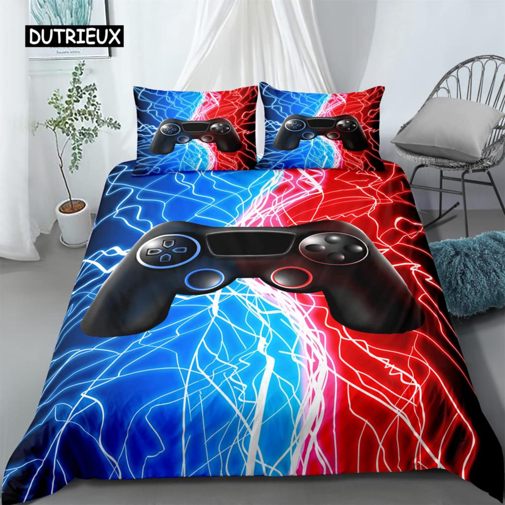 Gamepad Comforter Cover R Bedding Set Teens Video  Duvet  for Youth Kids Boys Modern  Controller Bedspread