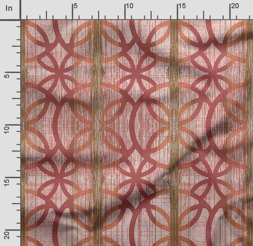 Soimoi Geometrischer Druck, Baumwollbatist, Quiltstoff, verkaufter Massenware 42 Zoll breit, mittelschwerer Baumwollstoff,