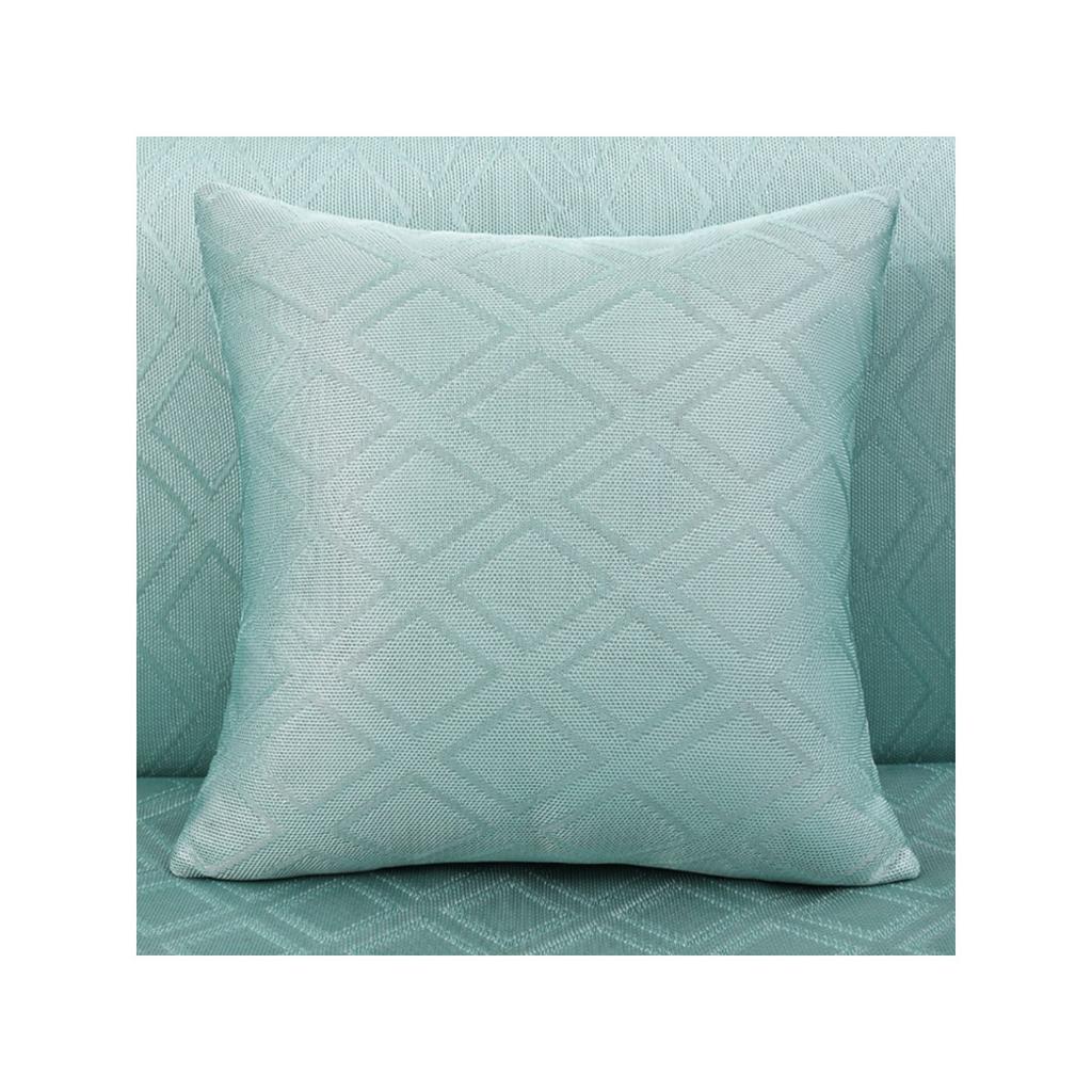 Living room sofa ice silk pillowcase, cool and breathable summer cushion, double-sided diamond shaped summer car backrest cushion