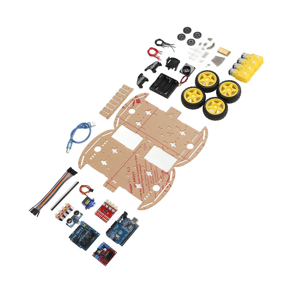 Smart Robot Car Chassis Kit Tracking Motor Robot Smart Car Platform for 4WD DIY