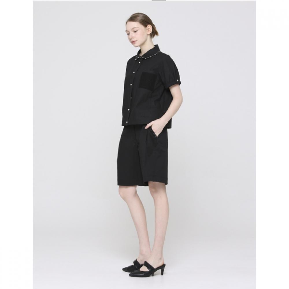 Son Jung Wan Women Beaded Collar Pocket Blouse Zdr6262261