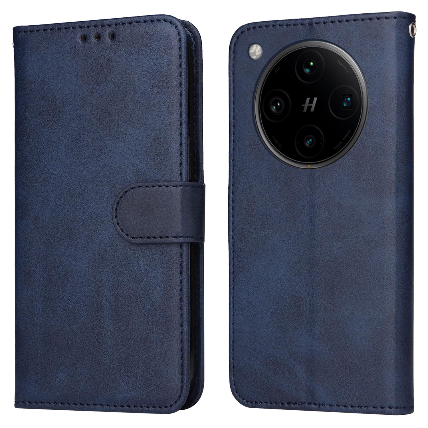 

For Oppo Find X8 Pro 5G Case Wallet PU Leather Folio Flip Phone Cover Blue