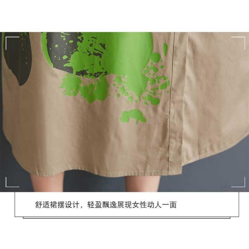 Plus Size Printed Splicing Casual Simple Sweetheart Long Sleeve Dresses