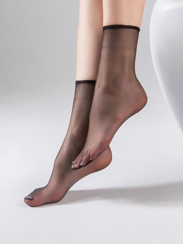 10 Paires Chaussettes Unies Ultra-fines, Chaussettes Transparentes Invisibles Douces & Respirantes, Bas & Collants pour Femmes