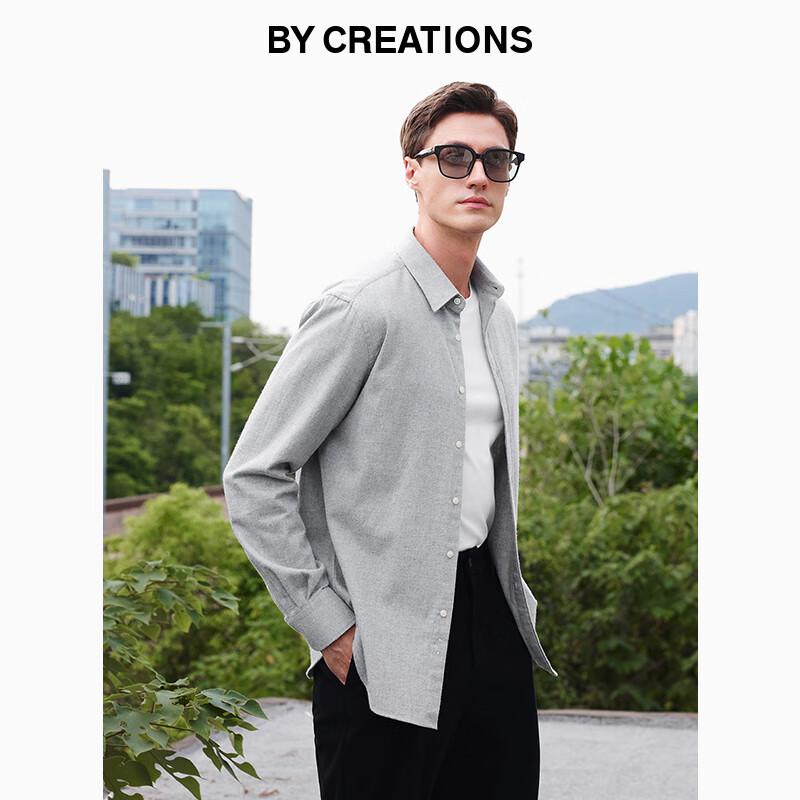 By Creations Men s Brushed Cotton Button-Down Shirt Jacket 40