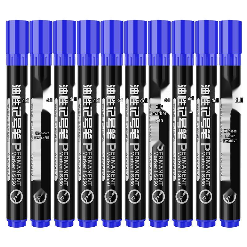 Deli S550 Broad-Tip Permanent Marker Pen