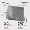 Langsha Men's 10A Antibacterial Cotton Boxer Briefs with Mulberry Silk Crotch