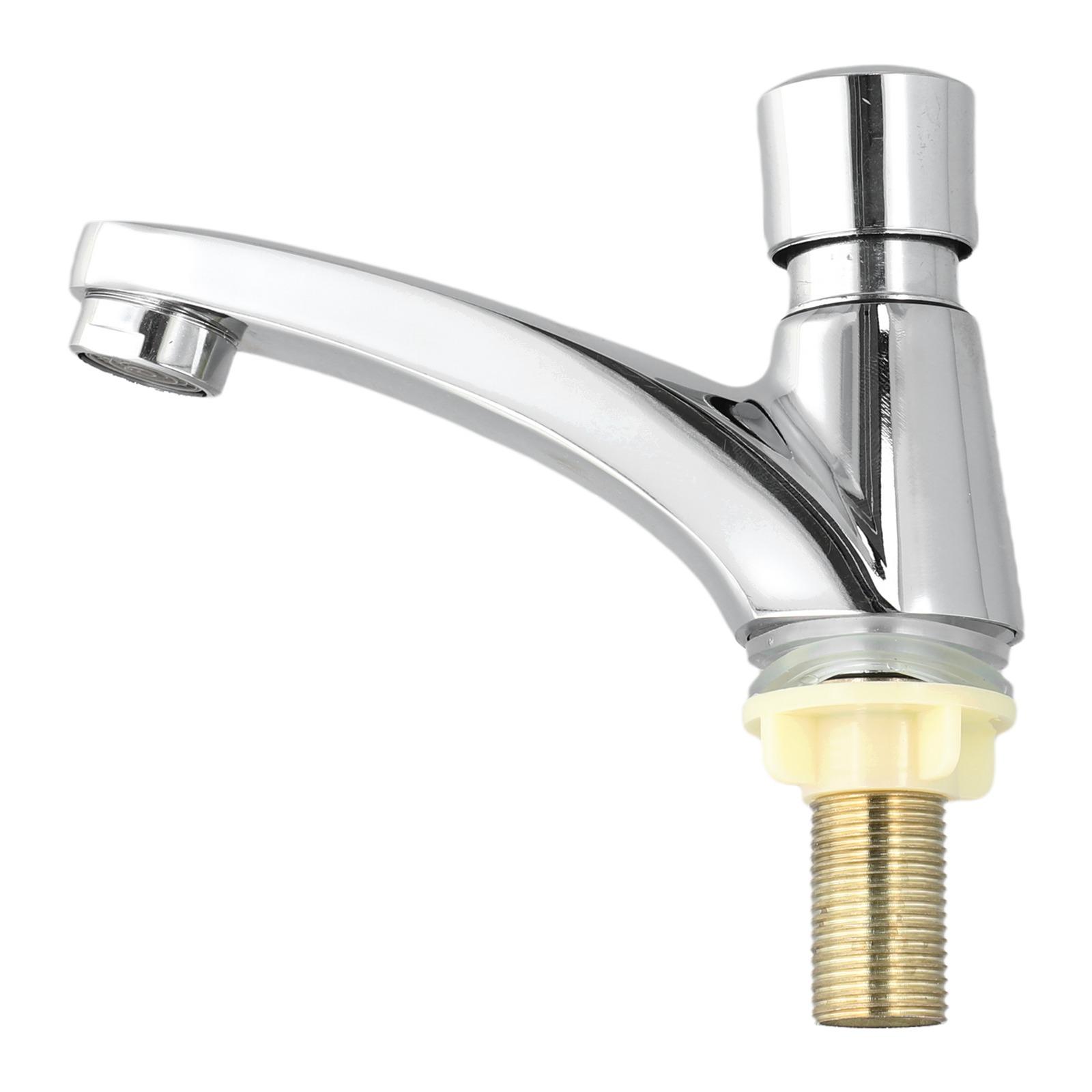Public Bathroom Self Closing Faucet with Chrome Plating and Durability