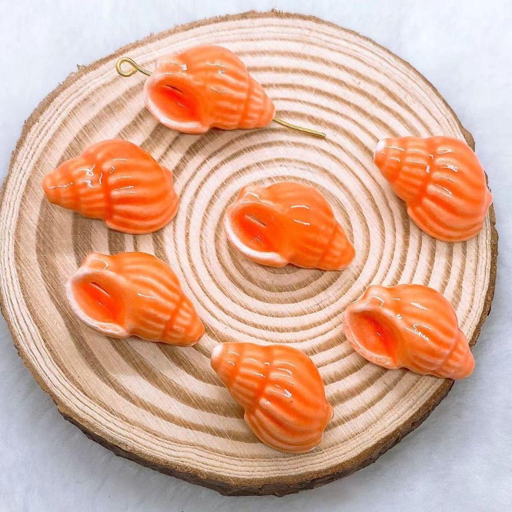 10Pcs Fresh Color Conch Shell Bead Handmade Craft Jewelry Making Material Women