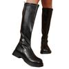2025 New Slimming High Knight Boots Women's Winter Plus-size Thick-heeled Platform Stretch Boots