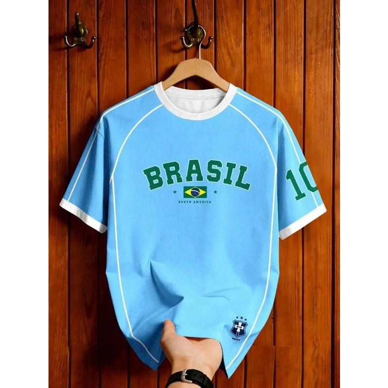 South American Folk Classical Style Uruguay Special Soccer Fans Jersey Men Women Kids Athleisure T-Shirt Summer Streetwear Top