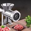 Manual Meat Grinder Silver Aluminum Alloy Powerful Home SausageVegetable Chopper Pepper Kitchen Appliances