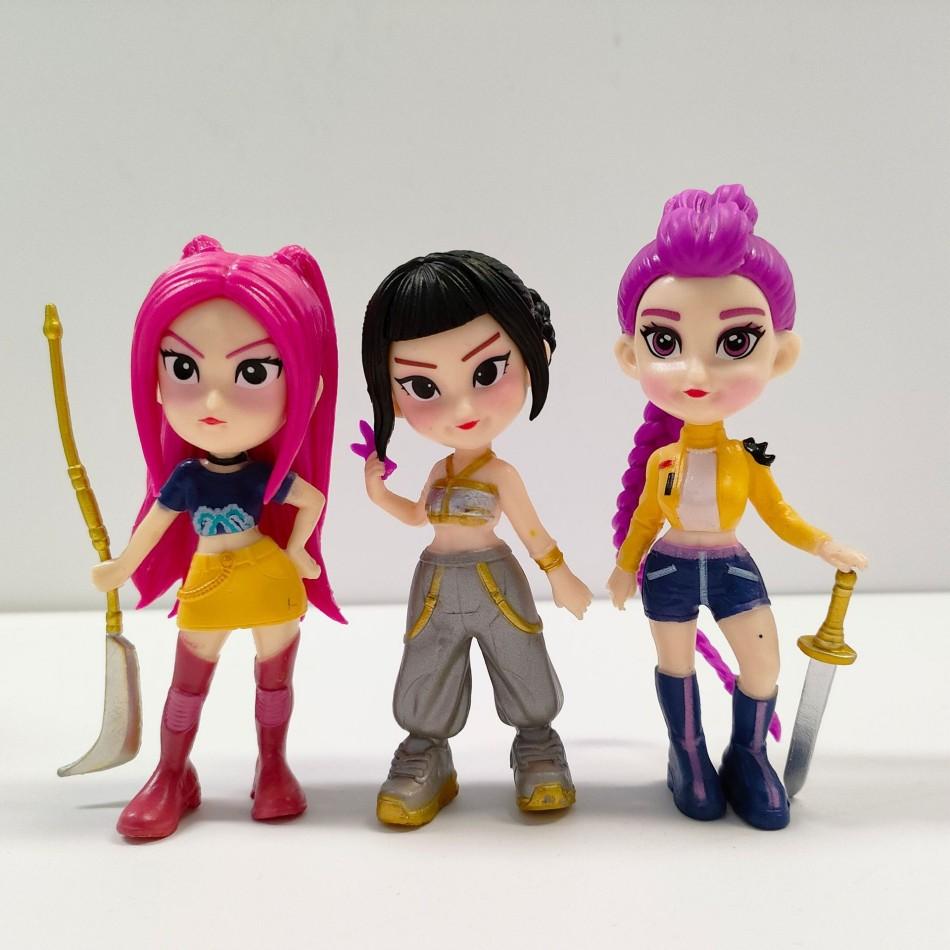 6pcs/set for kpop witch hunting group,Saja Boys,  Superstar Rumi PVC Action Figure Toy Anime Figurine Doll For Fans Gift