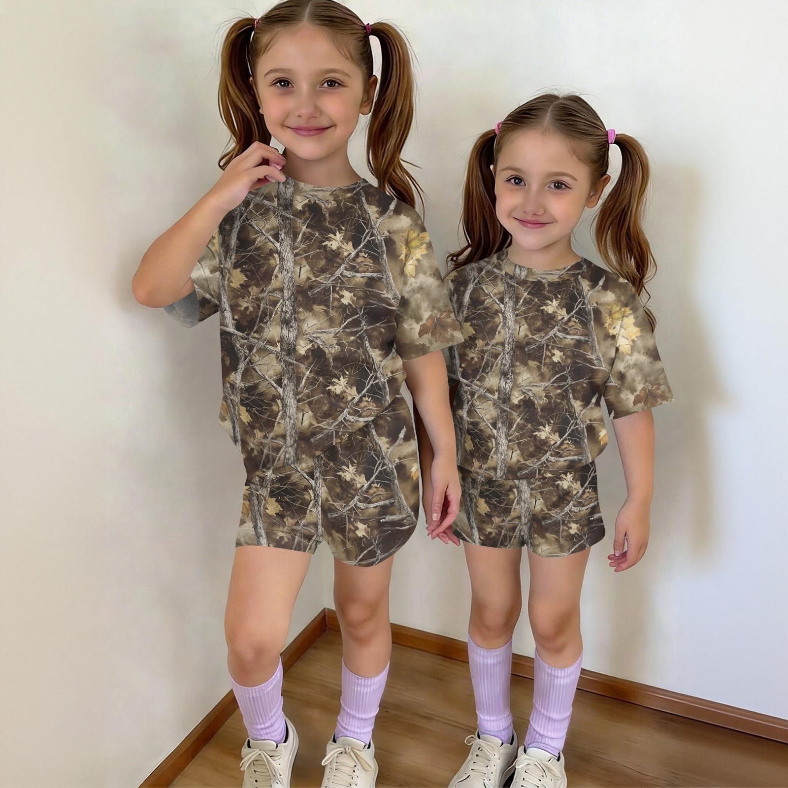 

Infant Newborn Baby Girls Boys Loose Print T-shirt+Pants Print Outfits Set 150 бронзовий