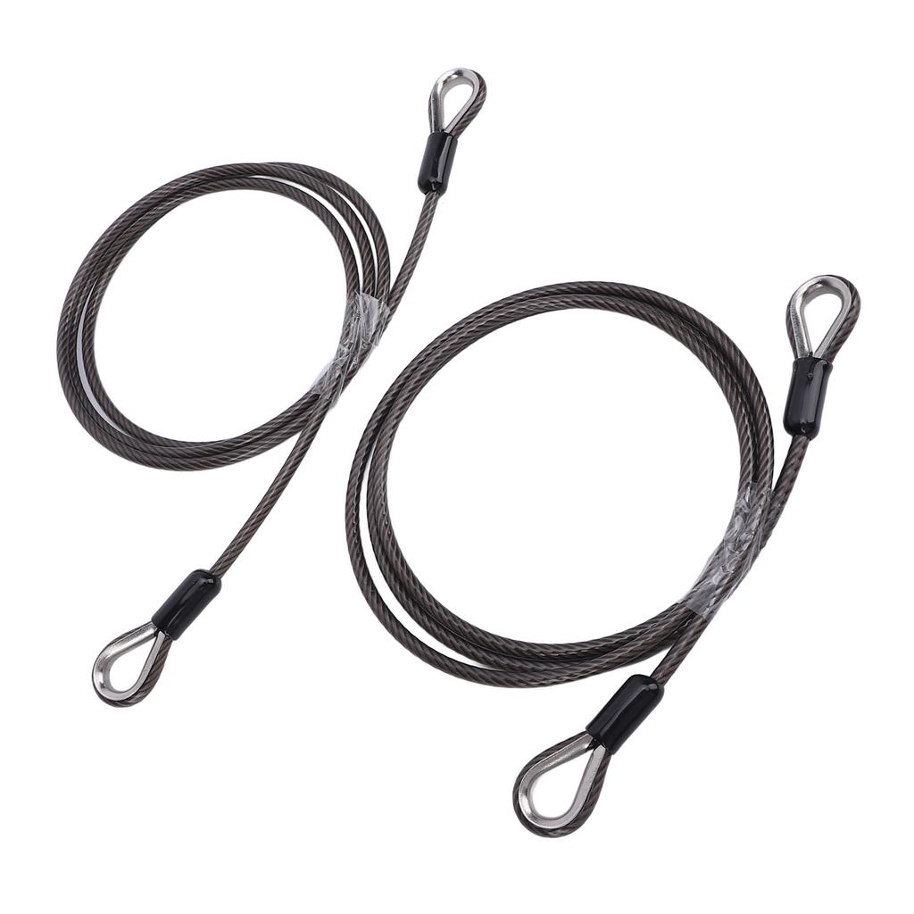 2 Pcs Trailer Gate Lift Cables with EZ Spring Clip High Strength Easy Installation Safe 125542 for Gorilla Trailer