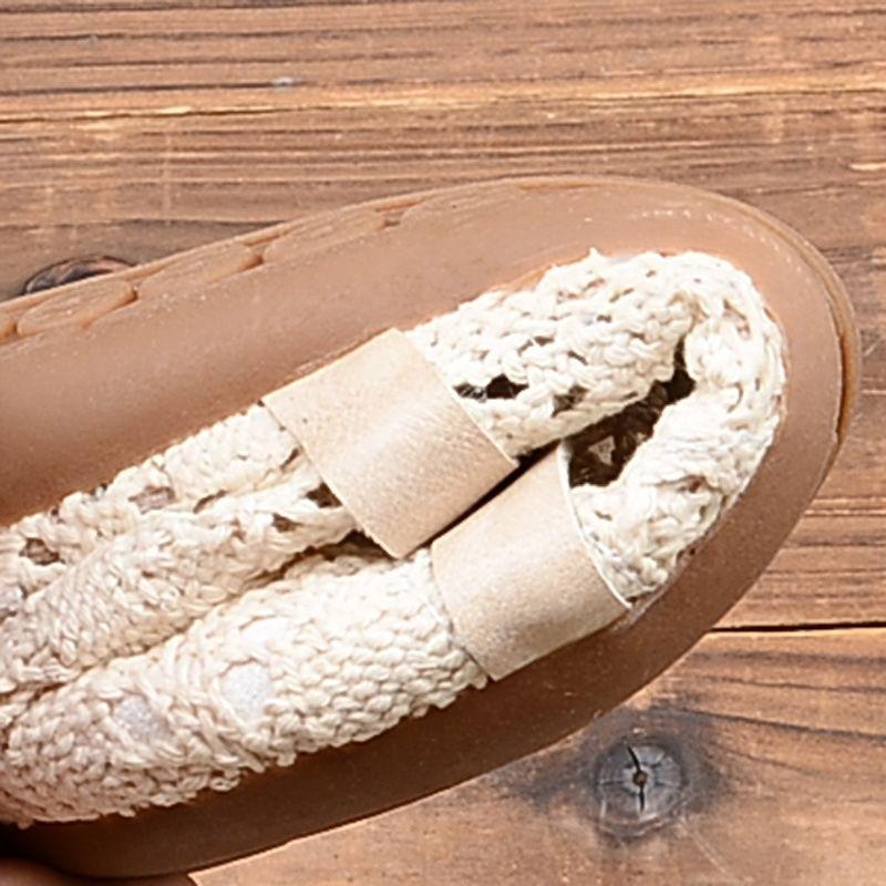 Fashion Elegant Woman Shoe Summer Air Mesh Flats Women's Breathable Mary Jane Shoes Ladies Ankle Strappy Ballet Shoes Cutout Lace Loafer