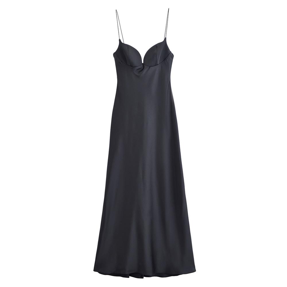 

Spring/Summer 2025 Women s Slim Sexy Vacation Silk Camisole Dress S