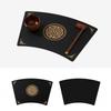 Chinese Style Leather Fan-shaped Waterproof Oil Resistant and Heat-resistant Western Cuisine New Chinese Bowl Cup Table Mat
