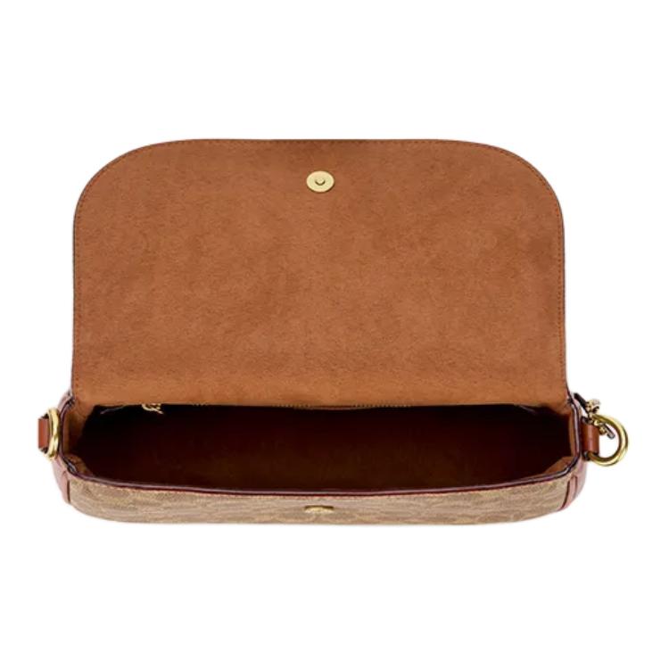 Coach Legacy 26 Classic Logo Vintage Leather Crossbody Handbag Women Handbags Brown Rust-Red CV758-B4NQ4