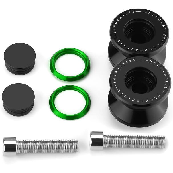 Motorcycle M8 Swingarm Spools Slider Compatible With K.awasaki ZX4RR 2023 2024 2025 2026 | Swing Arm Stand Screws Bobbins ZX-4RR ZX 4RR ZX400