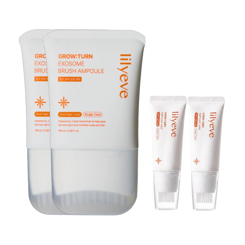 lilyeve Growturn Exosome Brush Ampoule hoofdfles 100ml, navulling 90ml, Brush Ampoule Mini 30ml (18 Opties)