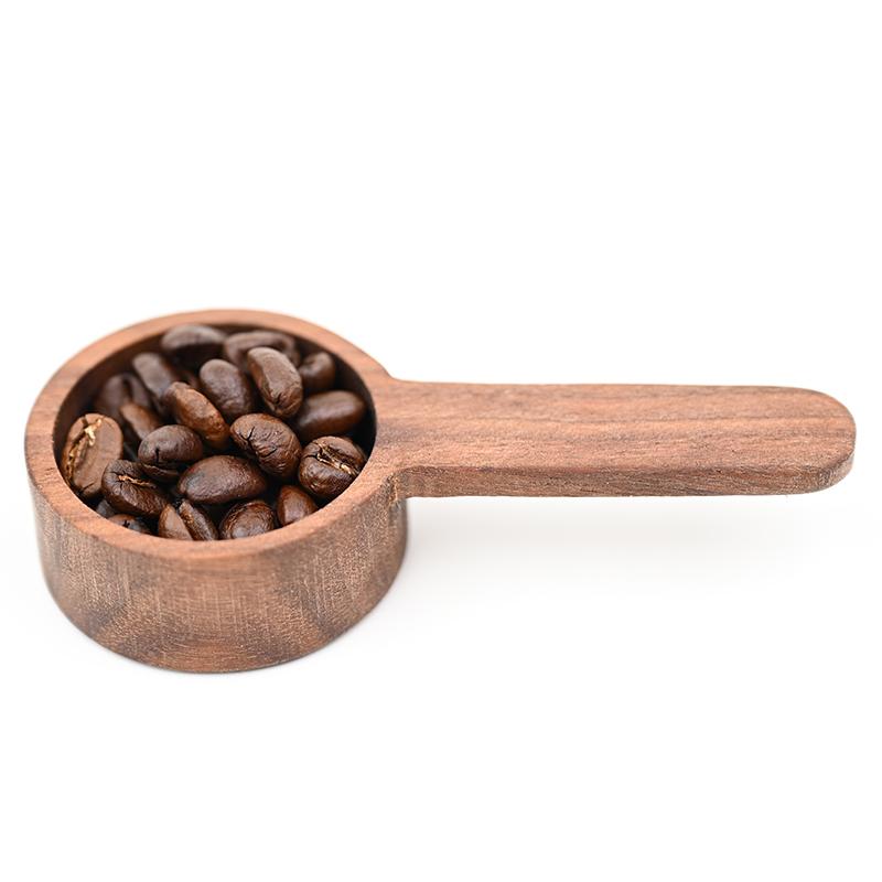 

Ручка из массива черного ореха Мерная ложка Ложка для кофейного порошка 8/10 г Мерная ложка Мерная ложка из материала необработанного дерева