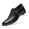 Herren Neue Business Casual Große Herrenschuhe Britische Koreanische Rundkopf Lederschuhe Übergröße Herrenschuhe