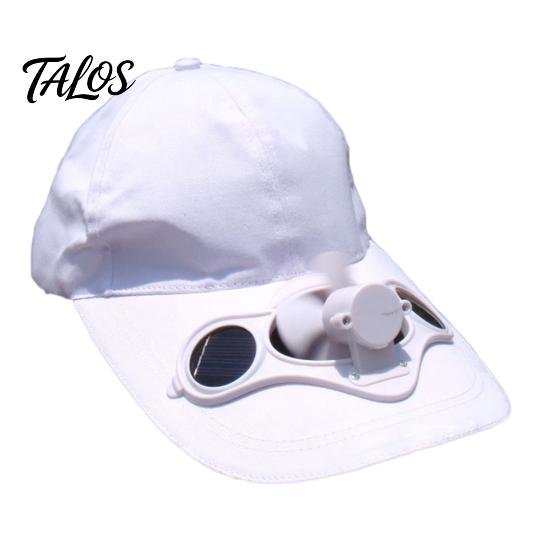Women's Men's Summer Fishing Cap Solar Power Cool Fan Beach Boater Hat Gift