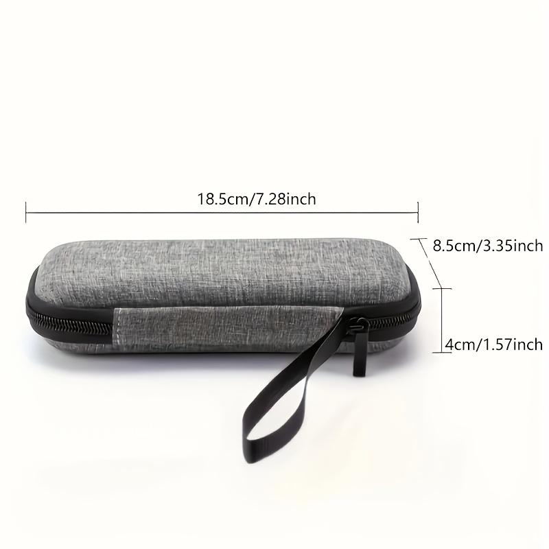 1 st 1/2 Vintage Rakborste Förvaringsbox - EVA Hårt Skal Dragkedja, Sminkborste Organizer för Rakapparat & Kosmetiska Verktyg