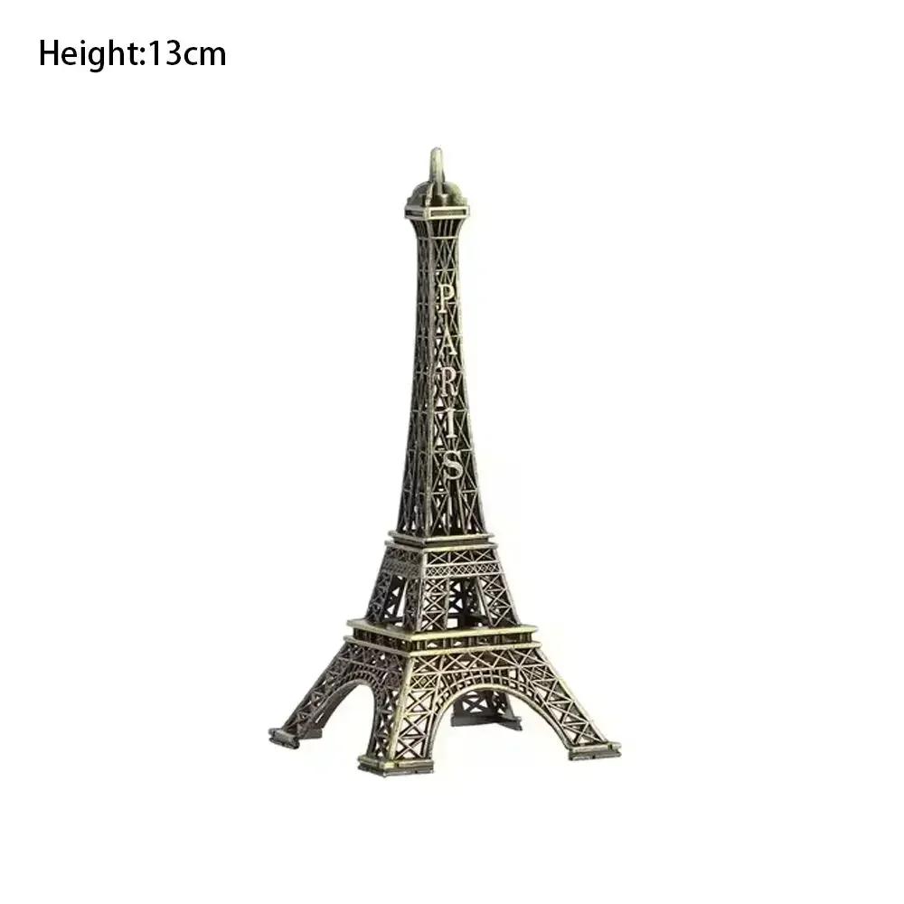 

High-Quality Metal Eiffel Tower Statue Bronze 7 Sizes Eiffel Tower Model with Box Exquisite Design Architectural Collectibles