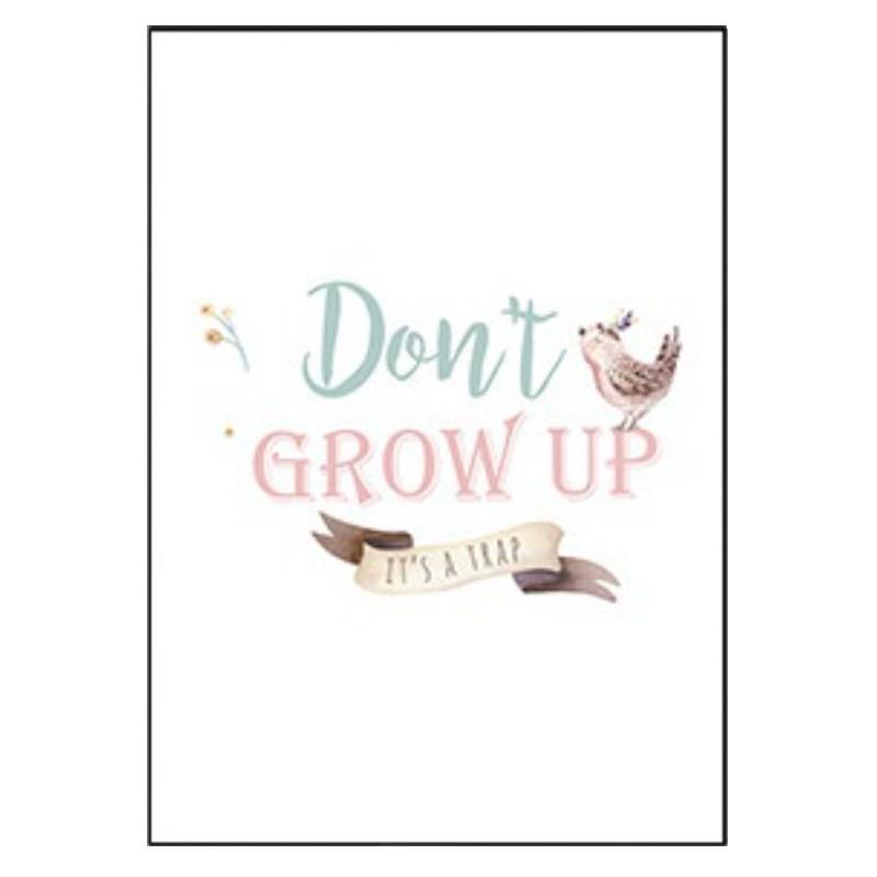 Unframed Print Garland Animal Bear Deer Rabbit Canvas Painting Fashion Nordic Living Room Wall Art Posters Kids Room Decor No Frame