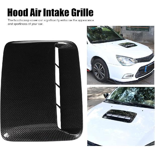 Motorhuvs Scoop-skydd, ABS Kolfiber Motorhuvs Scoop-skydd Universellt för Bilmodifiering Ersättning (Kolfiber)