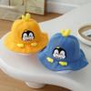 Penguin Embroidered Kid Fisherman Hat With Sun Protection For Toddlers