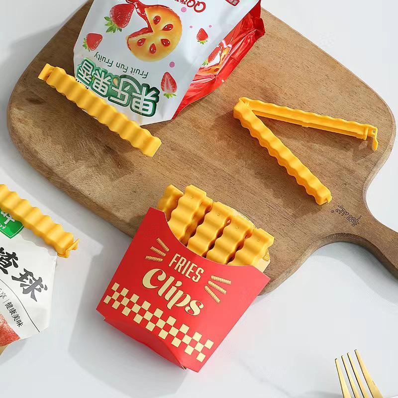 One-Piece French Fry Bag Sealing Clip - Keeps Snacks Fresh and Moisture-Proof