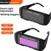 Auto Darkening Welding Goggles Professional Solar Powered Eye Protection For Welding Cutting & Grinding Automatically Dims Durin